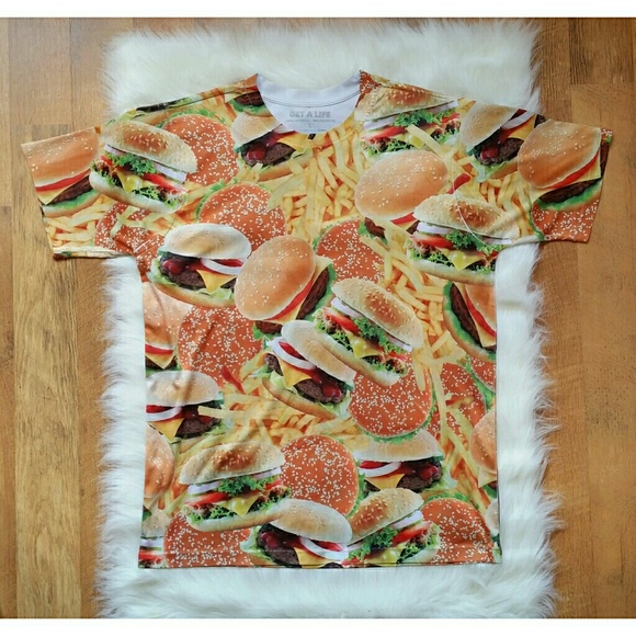 burger and fries shirt